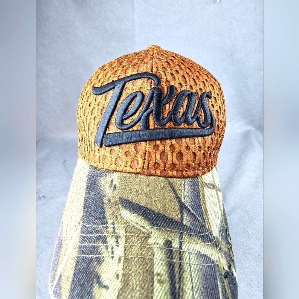 Cap texas hat With a camo bill, one size fits most.